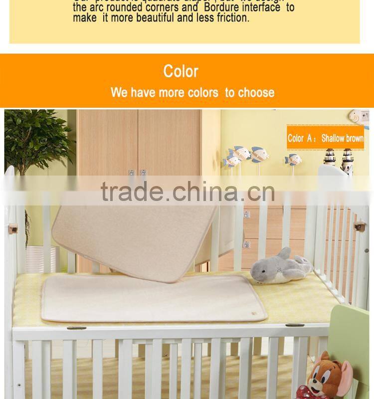 colored cotton tpu 3D water-proof baby changing pads mat