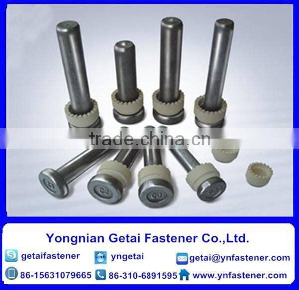 Welding screws/studs ,Shear studs,welded studs, weld studs,DIN933/931 HDG / Galvanized with black /yellow zinc plated/blue white