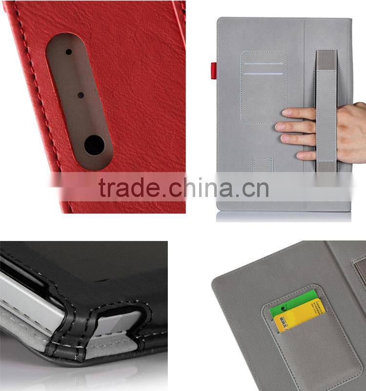 Handholder PU leather case cover for microsoft surface pro 3 12 inch windows tablet pc