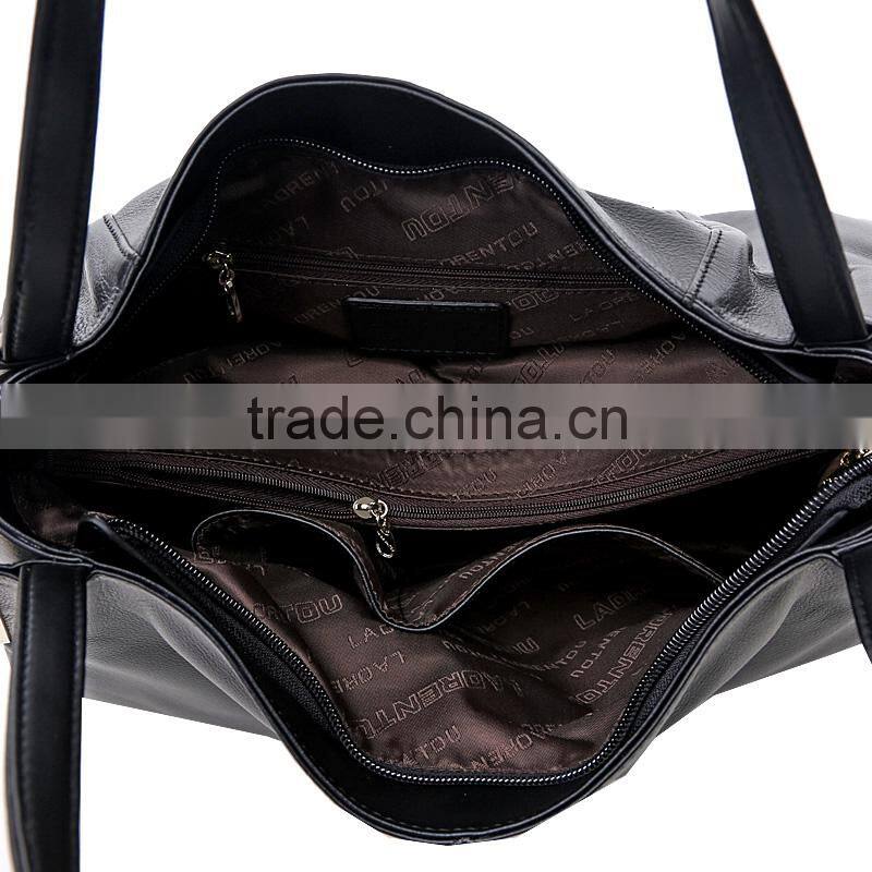 pu designer wholesale leather handbags branded bags made in china