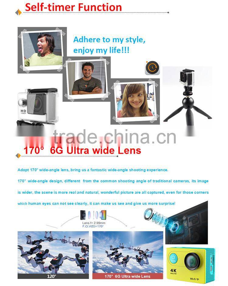 Brand New Real 4k Wifi Full HD 1080P DV Waterfrool Mini Sport Action Camera