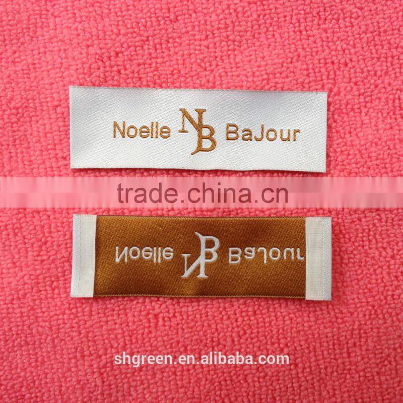 soft thick woven tags,knitting clothing labels
