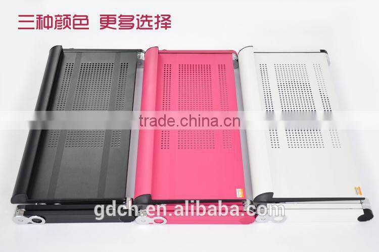 Multi-angle revolve flexibility and height adjustable laptop table