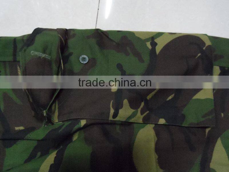 OEM cotton polyester ripstop greece army jungle camouflage battle dress uniform clothing