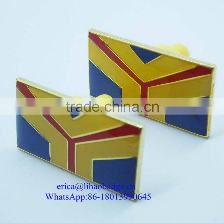 Custom Cheap Soft enamel Metal Security Badges Lapel Pin No Minimum
