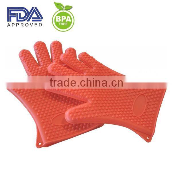 fancy silicone rubber gloves/custom oven silicone glove