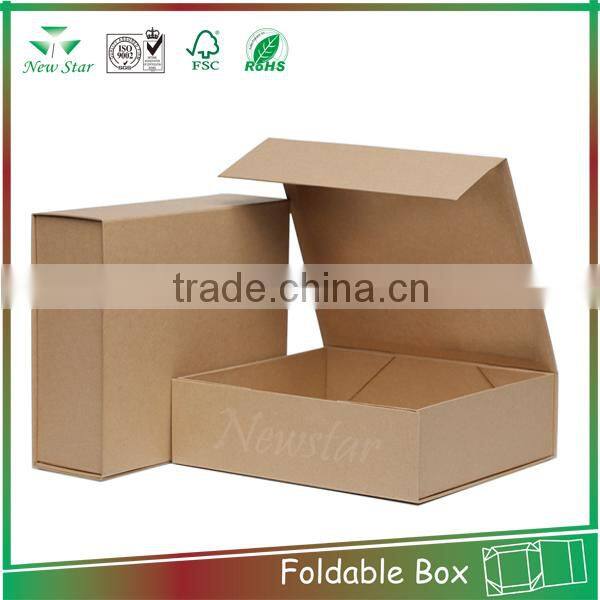 brown paper box,magnet cardboard foldable paper box