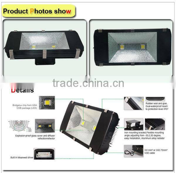 Aluminum LED Flood Light IP65 LED Tunnel Lights