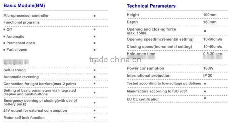 ES 90 germany type automatic sliding glass door for shopping mall