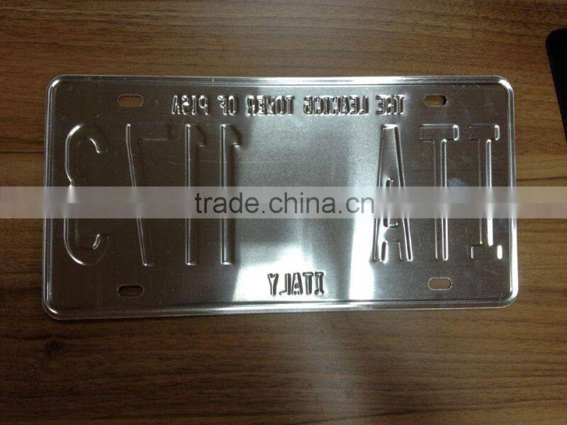 new embossed decorative license plate