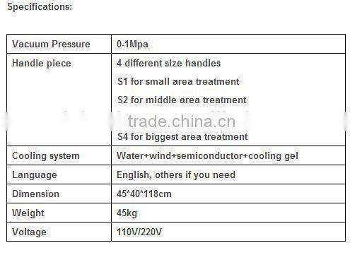 latest design multifunctional cocoon beauty tighten cryolipolysis system cryo