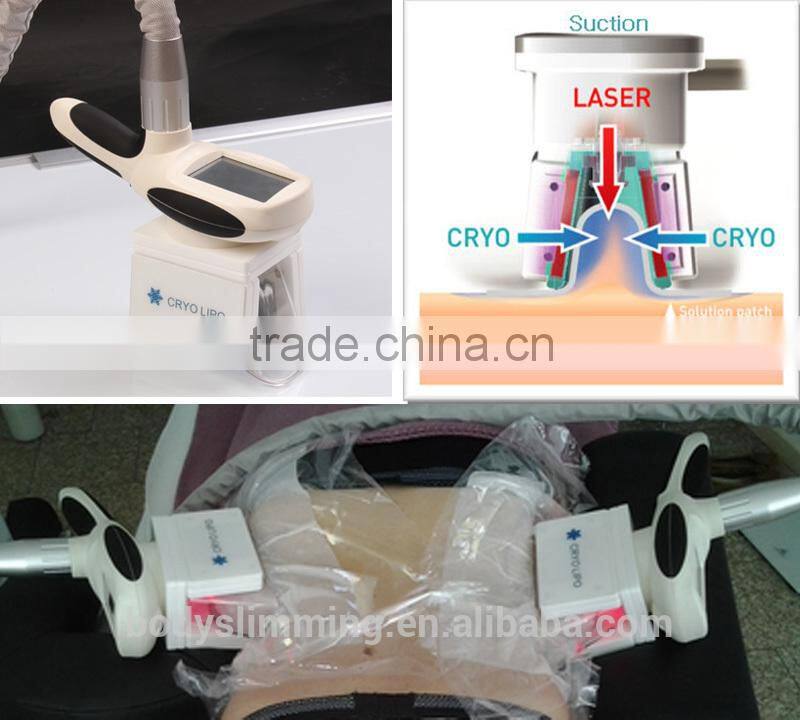 abdomen smoothing frozen fat treatment machine vacuum roller skin electric red laser diode