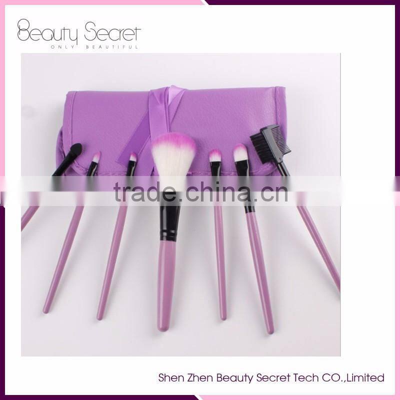 High quality OEM cosmetic 7 pcs makeup brushes sets