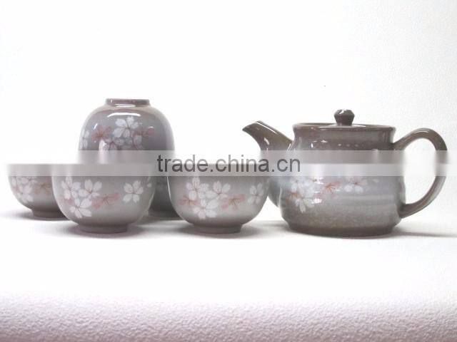 6PC TEA SET AWAYUKI SAKURA Porcelainware Cherry Blossom Design