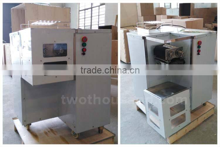 25MM Thickness 800 KG/Hour Fresh Meat Slicer Cutter used for Meat Dicer