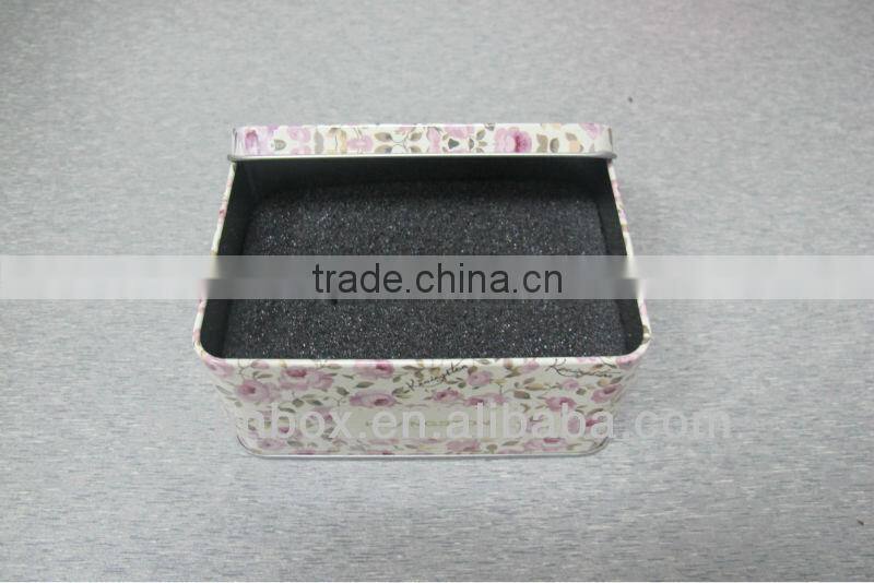 rectangular shape print and nice usb tin box