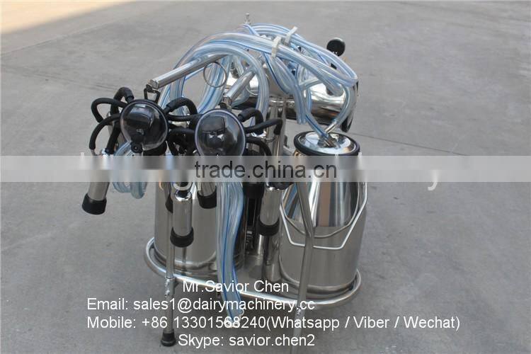 Two Cows Mobile Milking Machine With 4000W Gasoline Engine