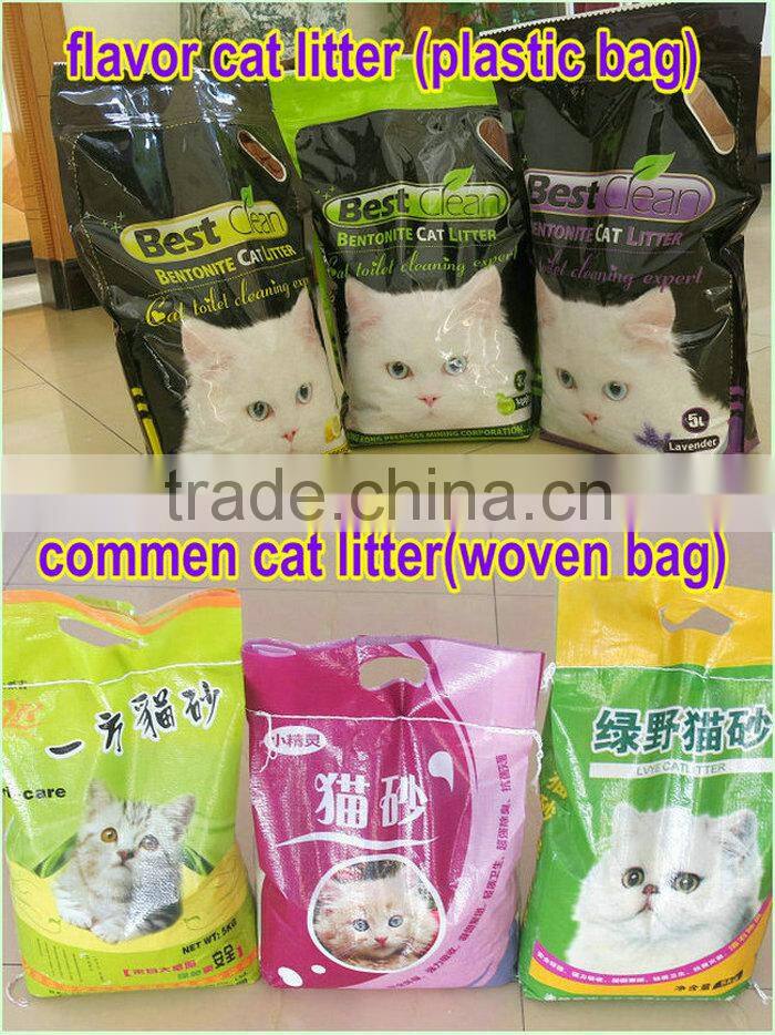 bentonite cat sand with lemon flavor best clean brand pet litter OEM