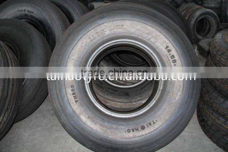 China good quality bias tires 14.00-20TT sand tire