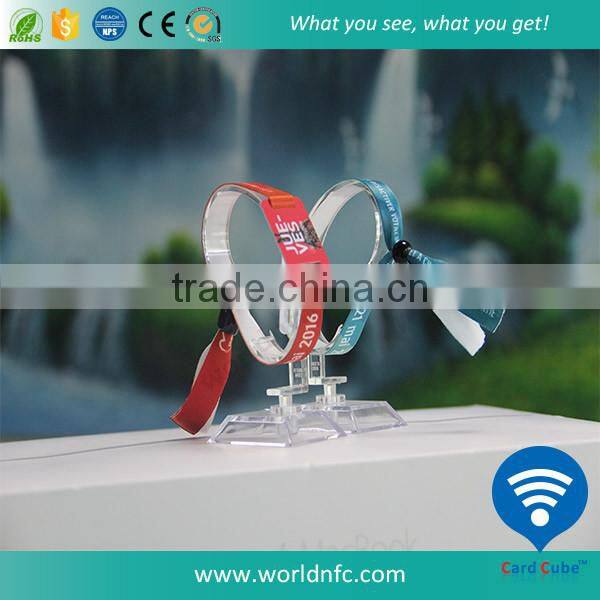Popular Custom Design Fabric RFID Wristband NFC Bracelet