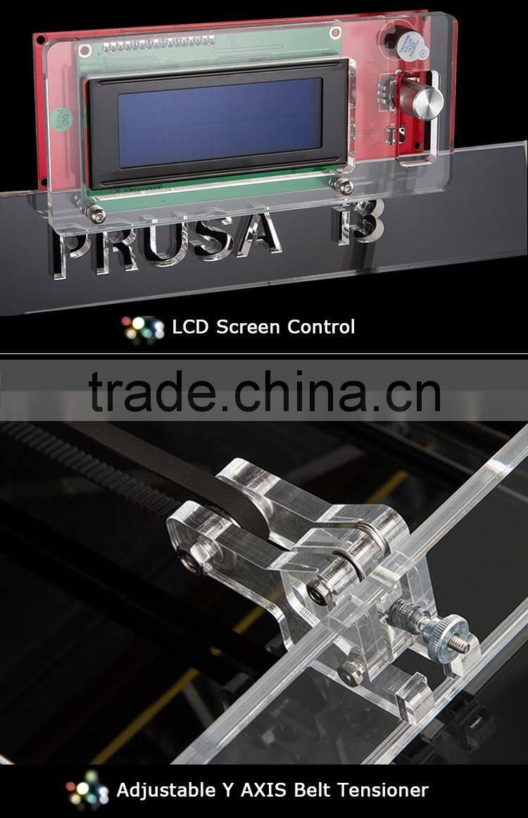 200 x 200 x 180mm Reprap DIY Semi Assembled 3D Printer Prusa I3 DIY 3d Printer Kit Factory Pric