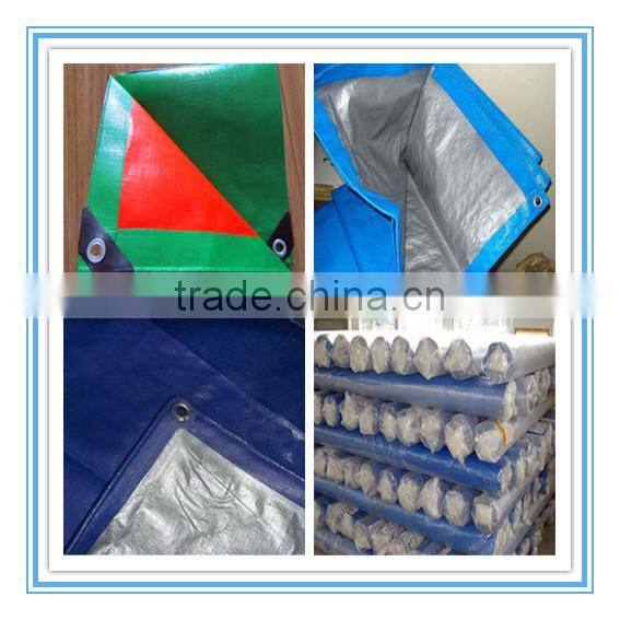 PVC laminated canvas tarpaulin with eyelets for tent