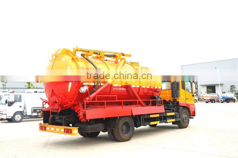 Good discount 11cbm vacuum sewage cleaning truck/sewer cleaning tanker truck