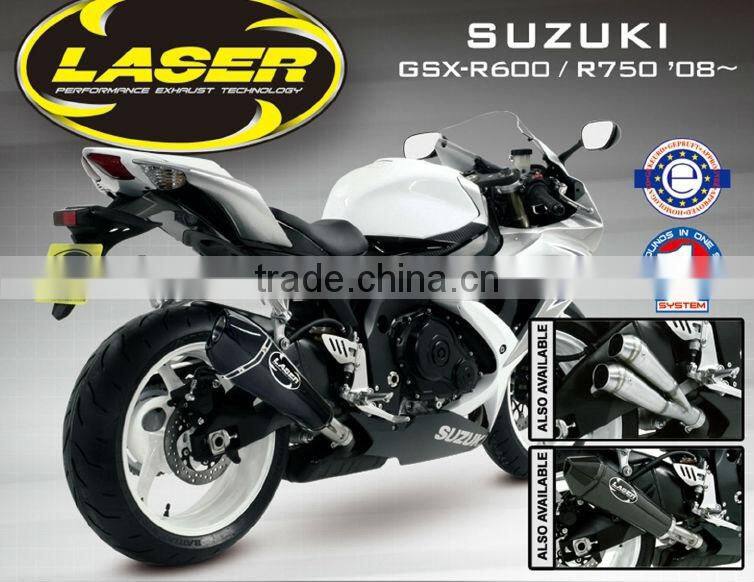 For SUZUKI GSX-R600 2009- SM Motorcycle Exhaust Pipe LASER Delta slip-on muffler