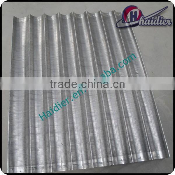 Perforated Non Stick aluminum alloy french bread baguette tray