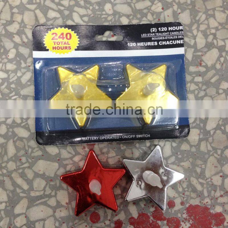 Christmas Glitter Battery Powered LED Tea Lights flameless Flickering 2 Pack flicking led gliter tealight candles