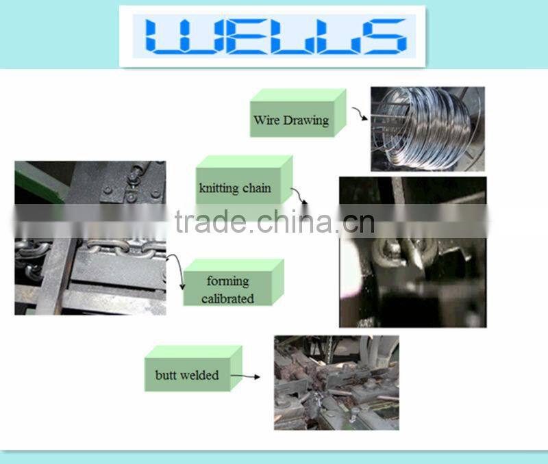 316/304 rustless steel welded link chain