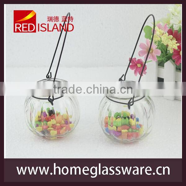 Hydroponics Pumpkin Shape Glass Hanging bottle