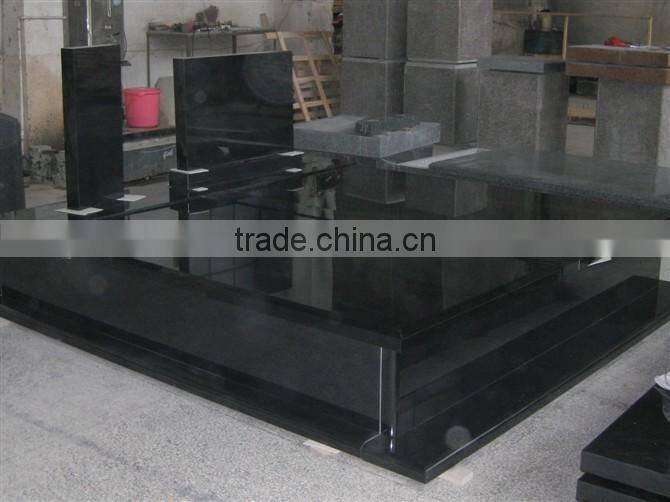 Cheap balck granite tombstone