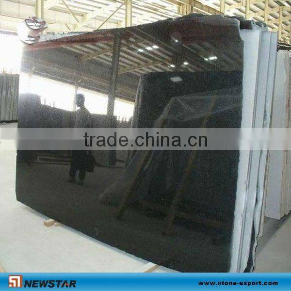 black granite tombstone