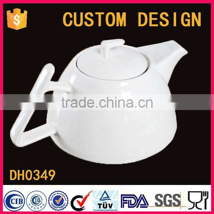 Custom Logo pure white ceramic white kettle ceramic pitcher water pitcher water kettle