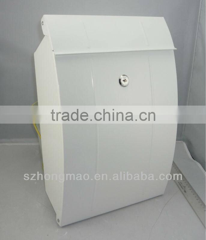 Galvanized steel wall mounted letter box manufacturers