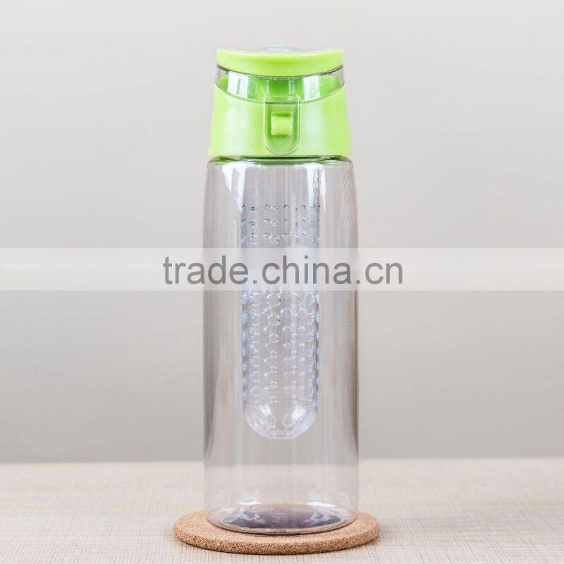 BPA Free private label Bottom Loading Fruit Infuser Water Bottle
