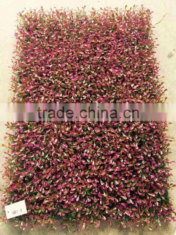 2017newest design artificial mat interior decor color plastic boxwood