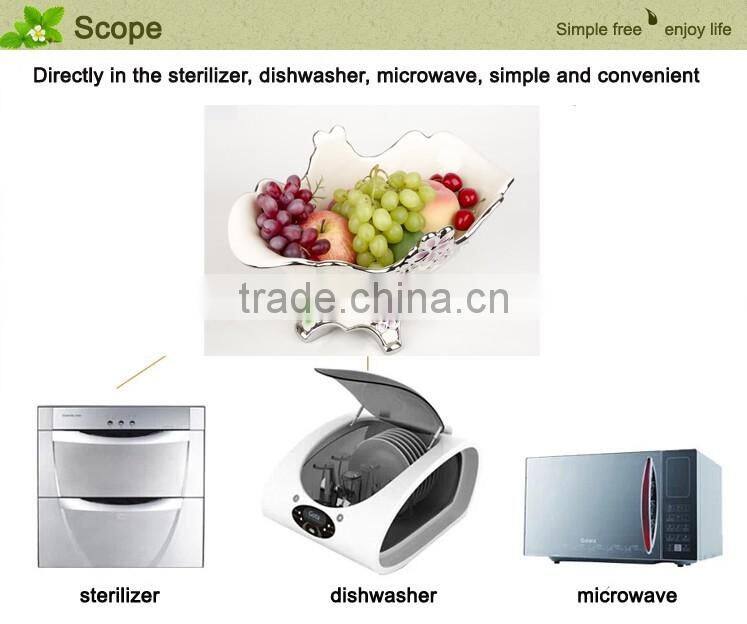 2016 Decoration bulk ceramic fruit tray/cheap and good fruit tray porcelain material