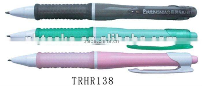 Good quality plastic smooth writing ball point pen