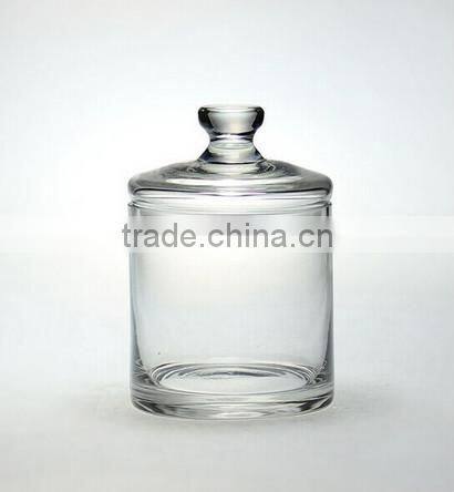 clear glass candy jar / storage jar