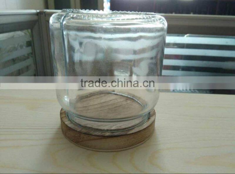 Antique color high quality wholesale wooden cover for glass bottle