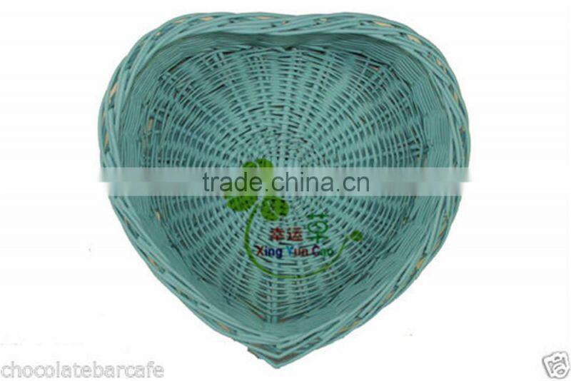 heart wicker storage fruit baskets empty fruit basket