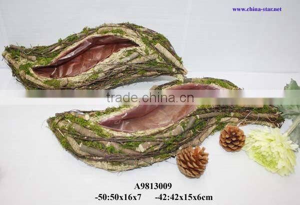 wood twig flower arranging stands