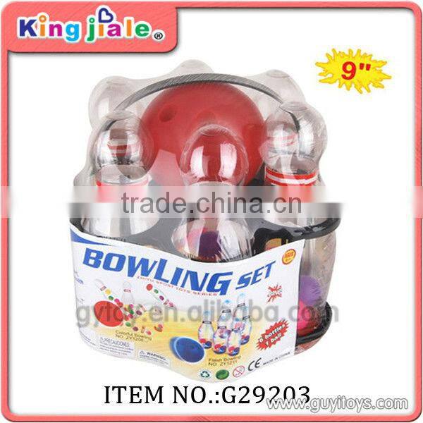 plastic bowling toy set