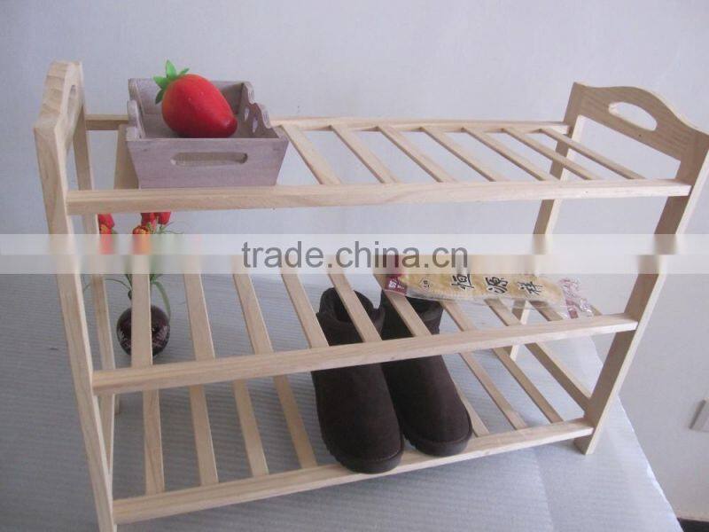 wooden shoe rack