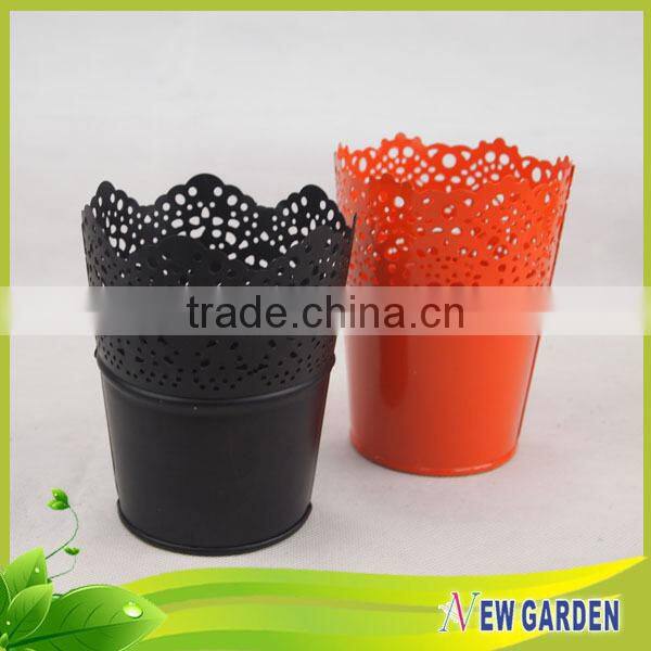Newgarden quality Hot Sale bottom price mini metal flower pot