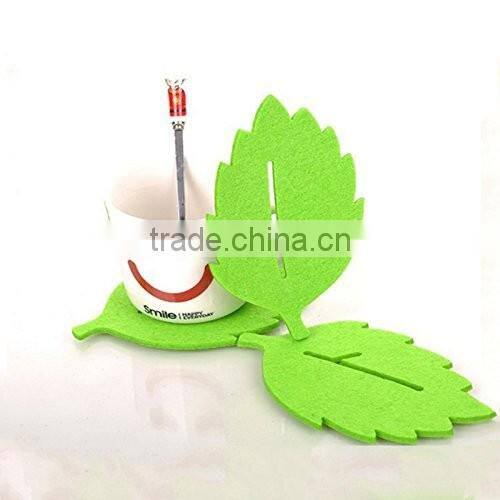 Novelty Design Perfect Kitchen Decoration Colorful Lovely Shape High Quality Felt Coasters