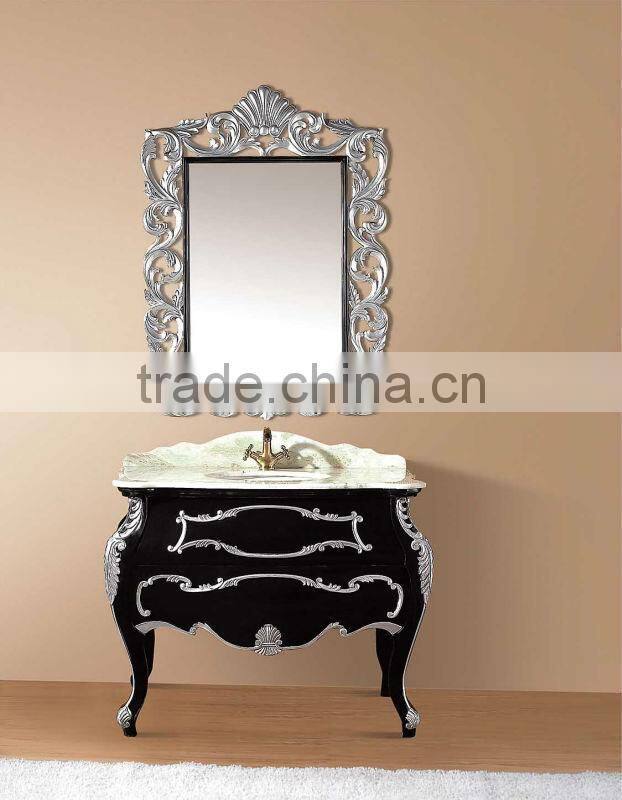 Vintage bathroom vanity Mirrored Cabinet,Antique Cabinet Bathroom,High End Bathroom Vanities(BF08-4134)