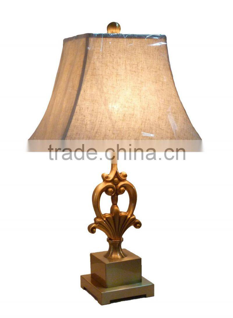 BISINI Antique Bronze Leaf Shape Table Lamp
